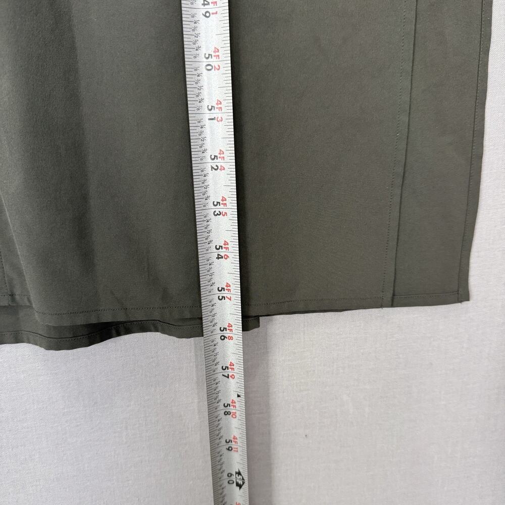 Athleta Hayes Pleated Back Maxi Dress Women Small Green Travel Minimalist Resort - Picture 12 of 14
